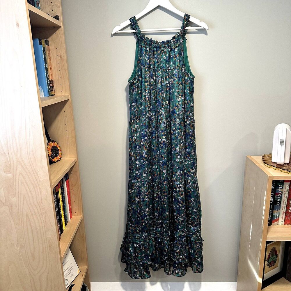 Trinhology Tiered Floral Halter Maxi Dress
